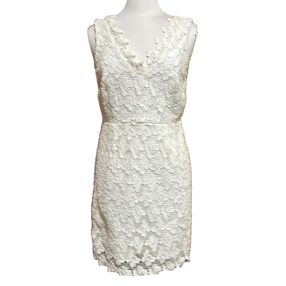 Lilly Pulitzer Reeve Resort White Papillion Sheath Dress Size 8 - EUC - Picture 5 of 9